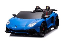 Фото - Дитячий електромобіль Strong Lamborghini Aventador SV na akumulator dla 2 dzieci Niebieski + Silnik bez 