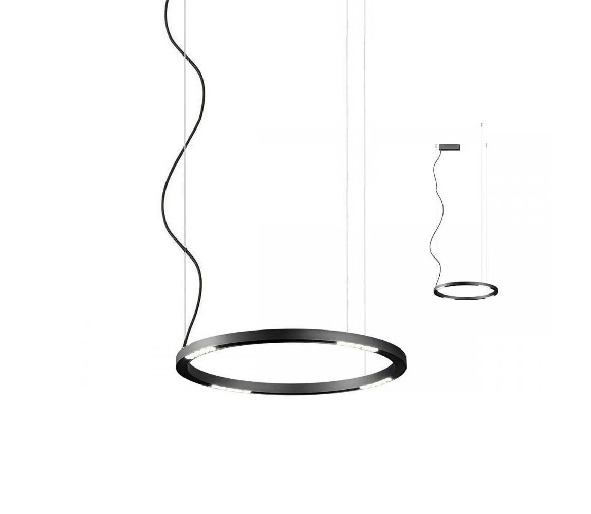 Redo 01-2204 - LED Żyrandol na lince UNION LED/34W/230V 3000K śr. 60 cm czarny