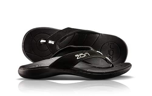 Neat Feat Męskie klapki japonki Zori Sport Orthotic Slip-On, Czarny - 46 EU