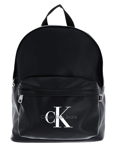 Calvin Klein Jeans Męskie plecaki Monogram Soft Campus BP40, czarne, rozmiar Amazon, Czarny