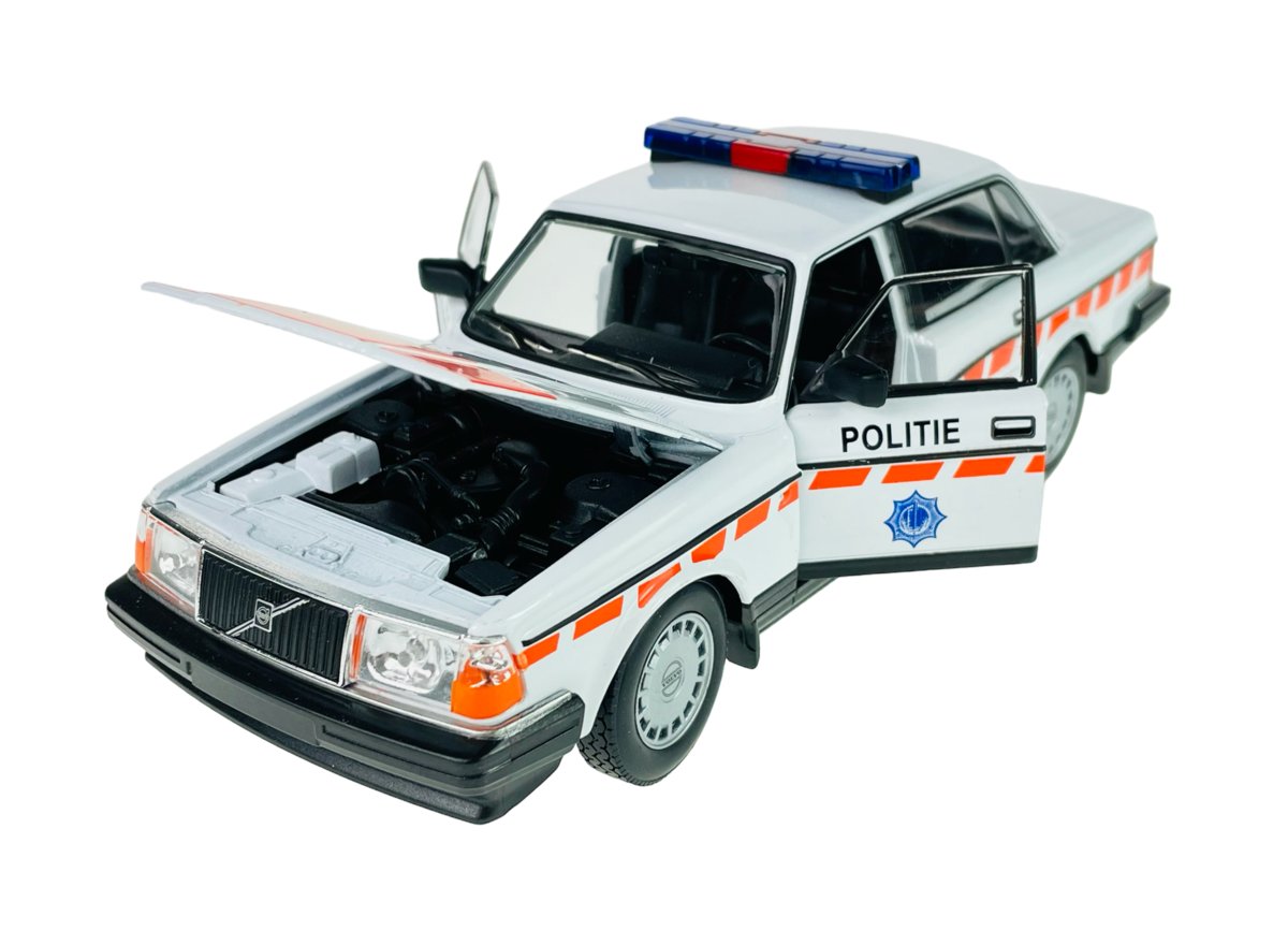 WELLY VOLVO 240 GL POLICJA HOLANDIA 1:24 SAMOCHÓD NOWY METALOWY MODEL
