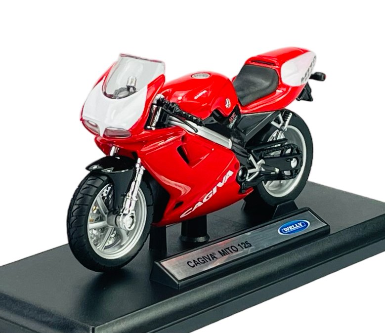 WELLY CAGIVA MITO 125 1:18 MOTOCYKL NOWY METALOWY MODEL