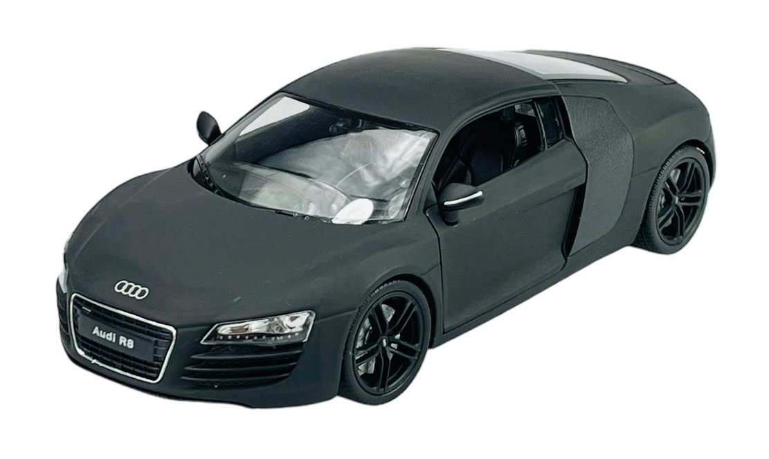 Welly Audi R8 Czarny Mat 1:24 Samochód Nowy Metalowy Model