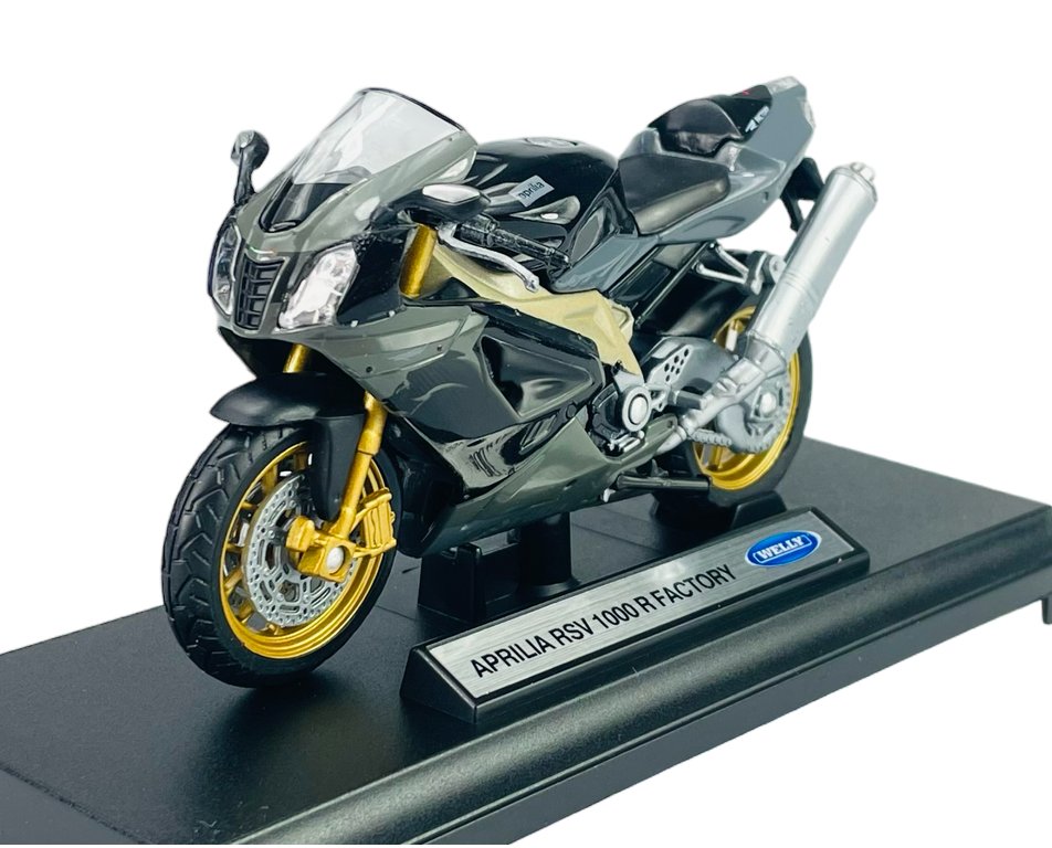 WELLY APRILIA RSV 1000 R FACTORY 1:18 MOTOCYKL NOWY METALOWY MODEL