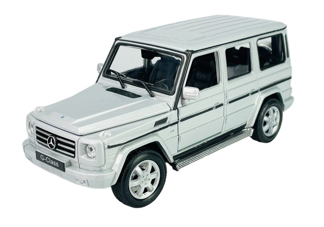 WELLY MERCEDES-BENZ G-KLASA W460 SREBRNY 1:24 SAMOCHÓD NOWY METALOWY MODEL