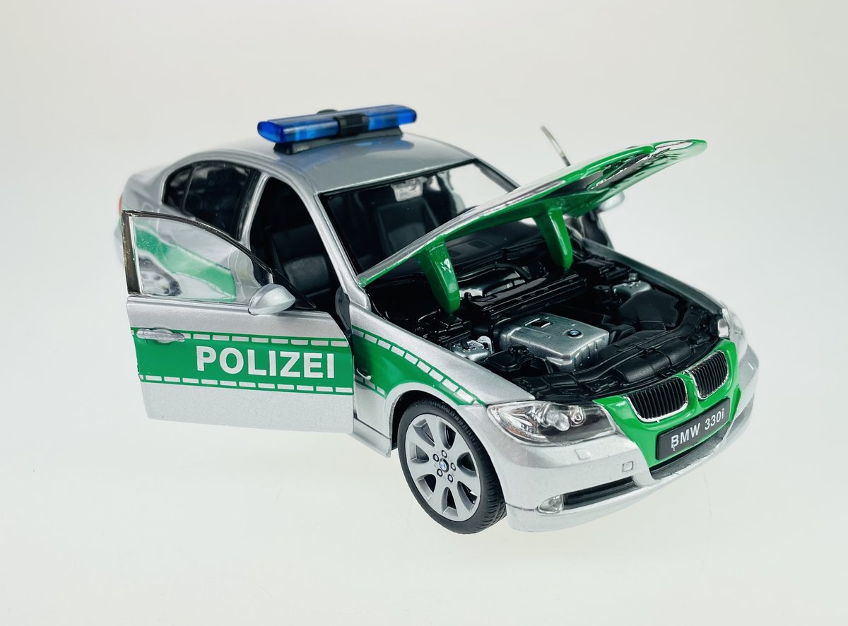 WELLY BMW 330i E90 POLIZEI 1:24 SAMOCHÓD NOWY METALOWY MODEL