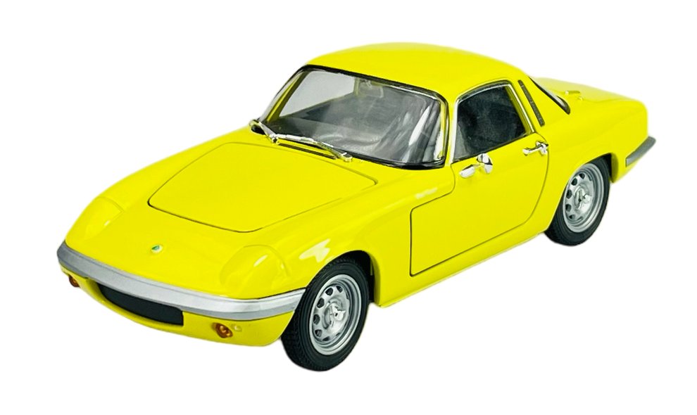 Welly 1965 Lotus Elan Żółty 1:24 Samochód Nowy Metalowy Model