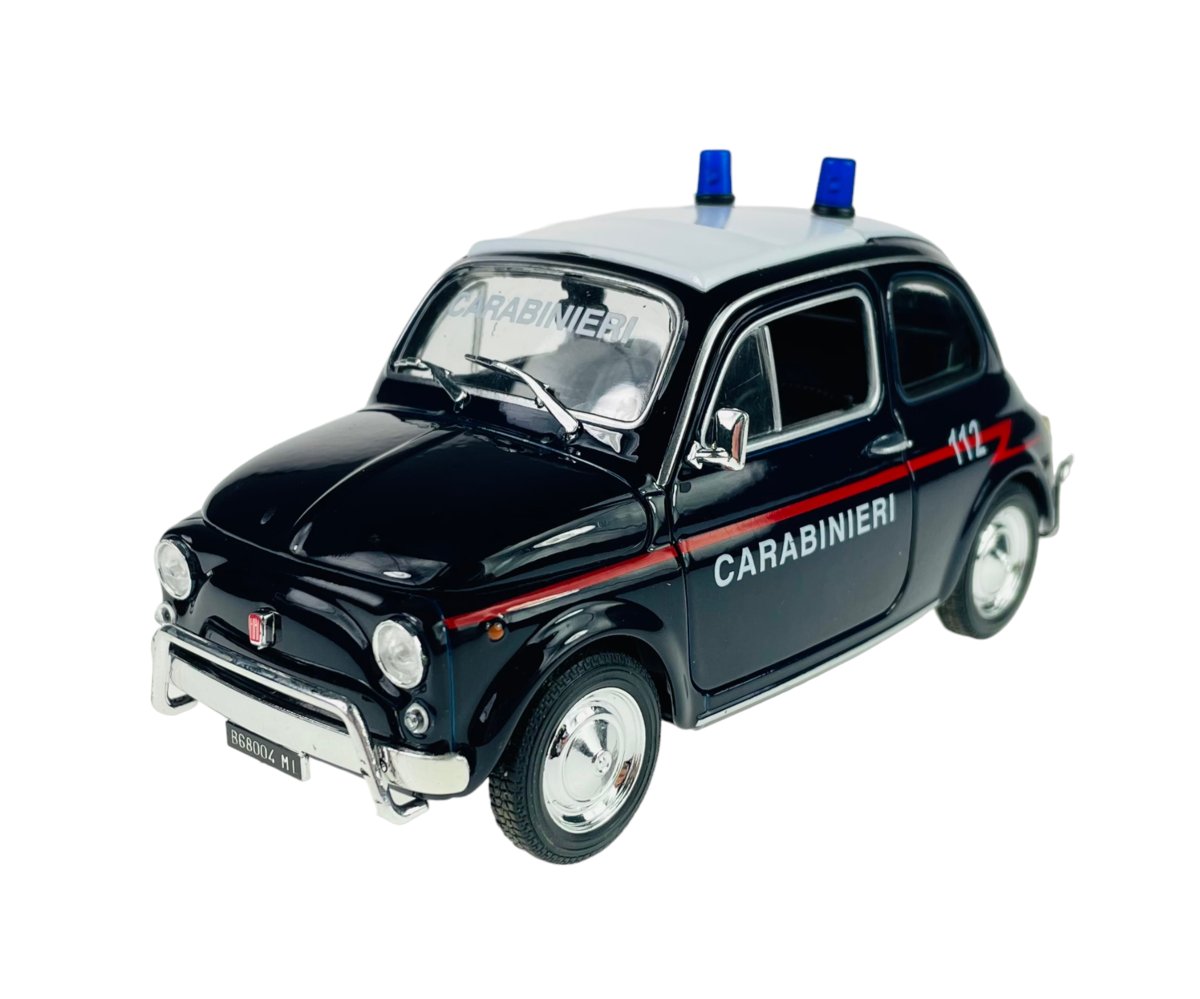 WELLY FIAT NUOVA 500 CARABINIERI 1:24 SAMOCHÓD NOWY METALOWY MODEL