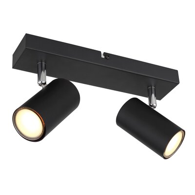 Globo Robby 57911-2B listwa plafon lampa sufitowa spot 2x35W GU10 czarny