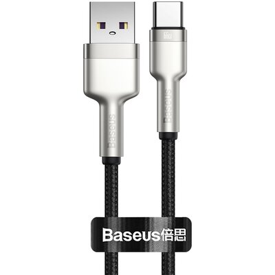 Baseus Cafule Metal Data kabel USB - USB Typ C 66W Quick Charge 25cm czarny (CAKF000001) CAKF000001