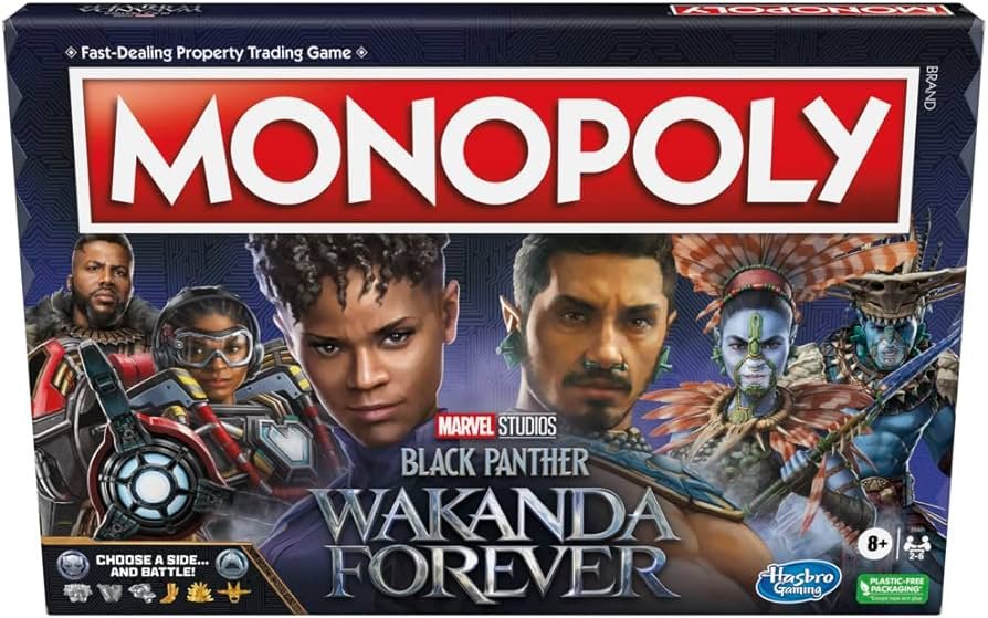 Monopoly, Black Panther Wokanda Froever, gra planszowa (wersja angielska)