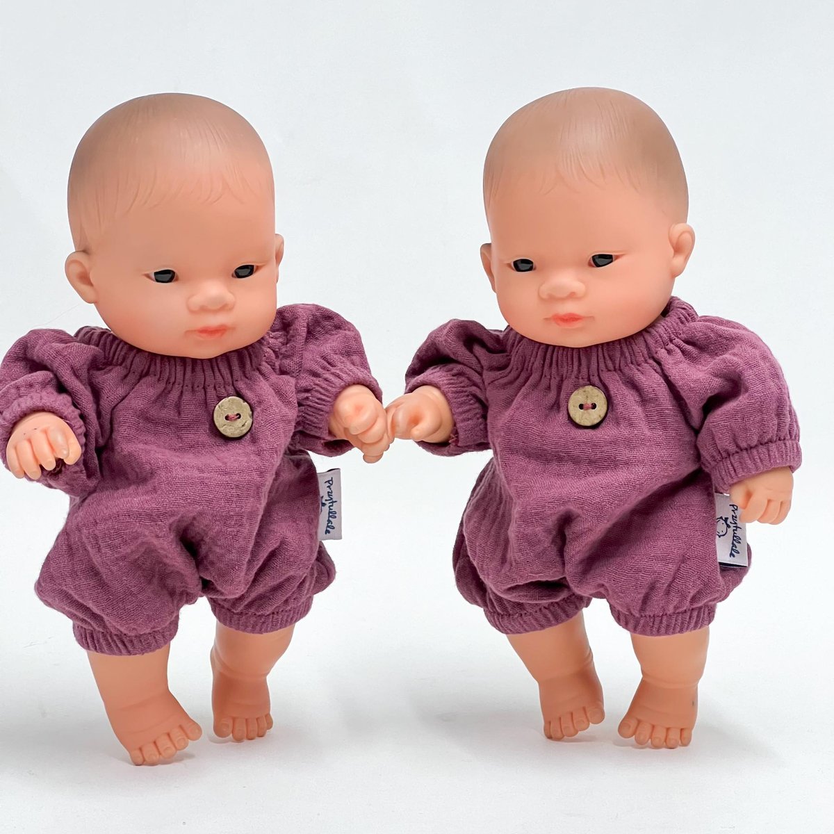 Ubranko Baby Miniland kombinezon jagodowy z muślinu