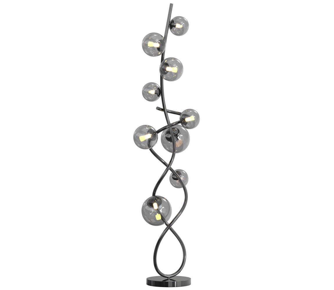Wofi 3014-905 - LED Lampa podłogowa NANCY 9xG9/3,5W/230V czarna chrom