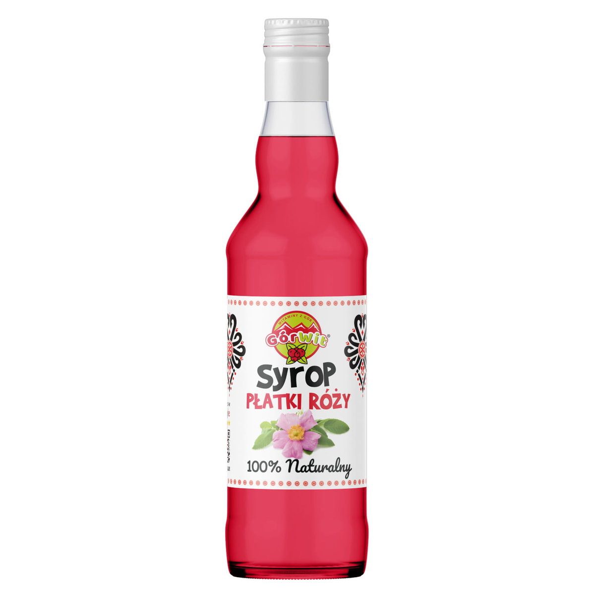 Pyszny SYROP z płatków RÓŻY 500ml