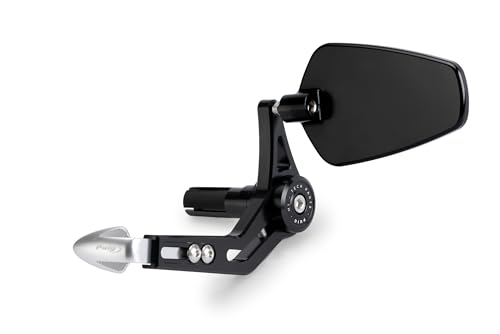 Puig 21441P Osłona sprzęgła z lusterkiem wstecznym Pro Srebrny