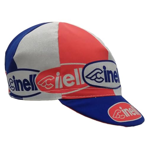 Cinelli Owalna czapka rowerowa, czerwony/niebieski, jeden rozmiar
