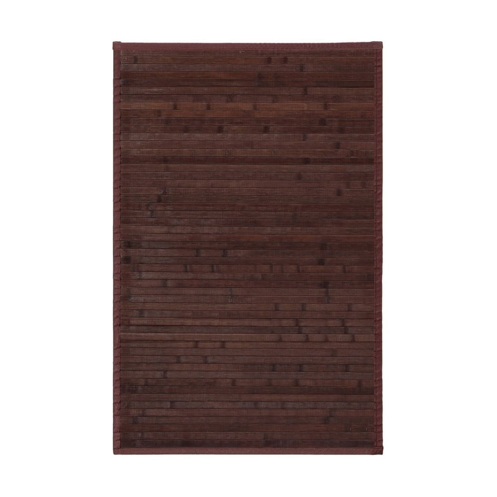 Ciemnobrązowy bambusowy dywan 60x90 cm – Casa Selección