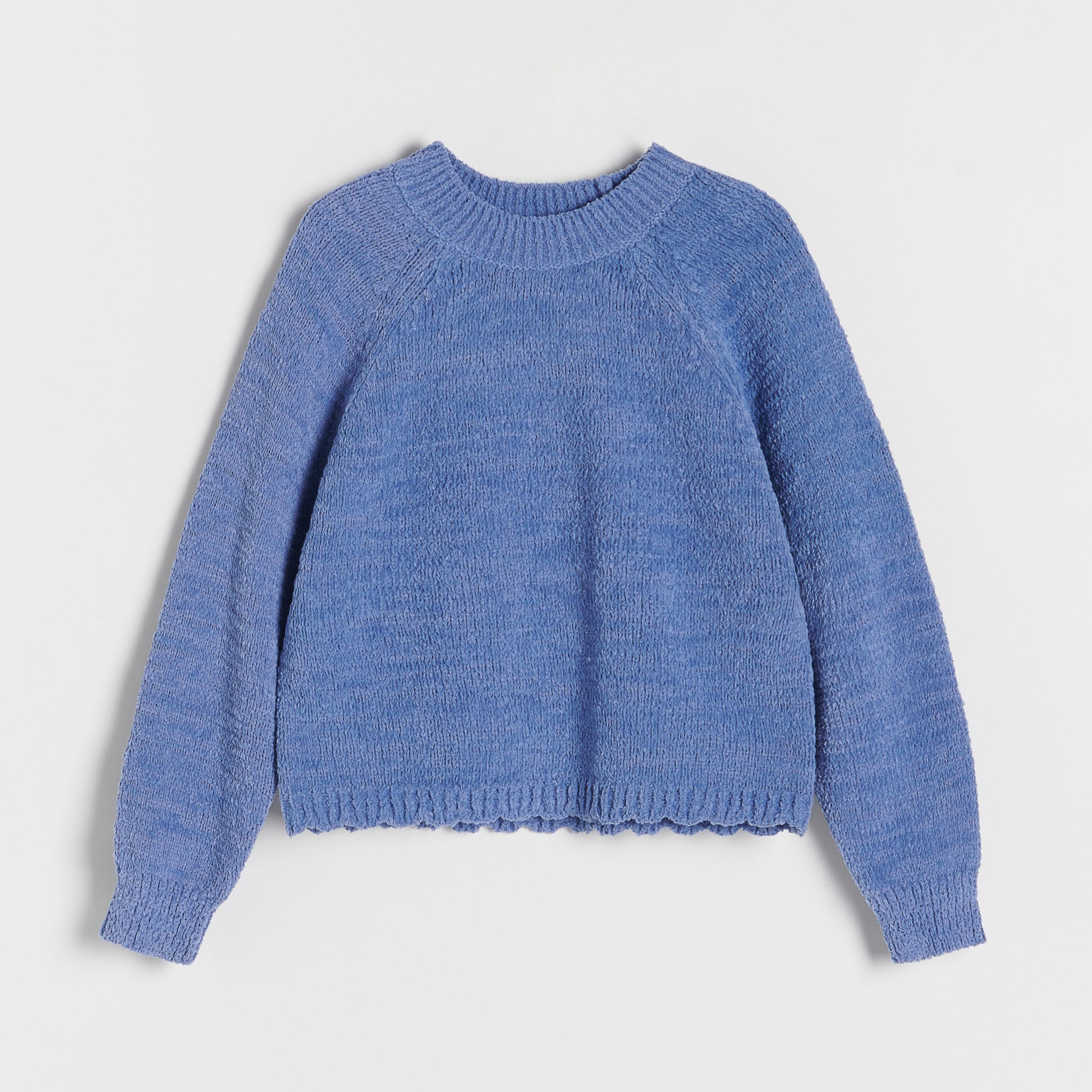 Reserved - Sweter z reglanowym rękawem - Niebieski