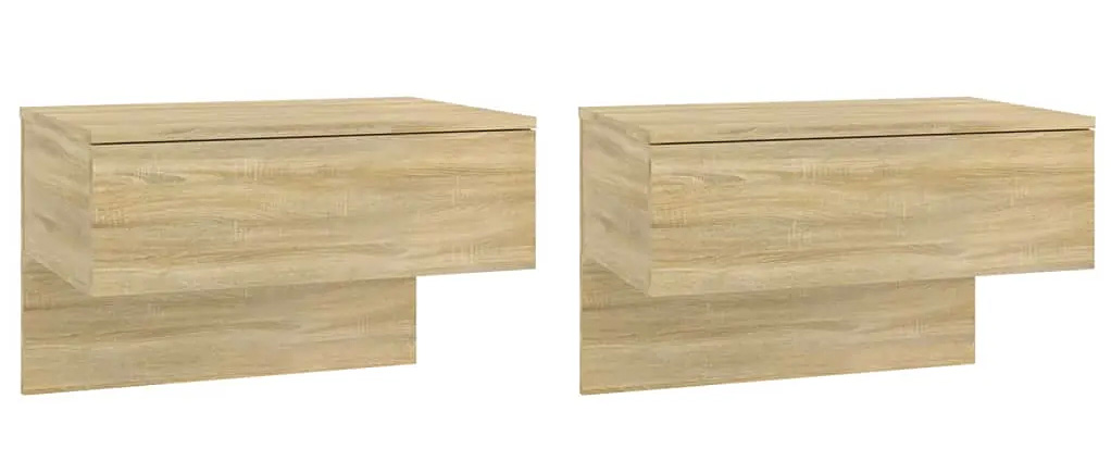 Komplet wiszących stolików nocnych dąb sonoma S6-D34