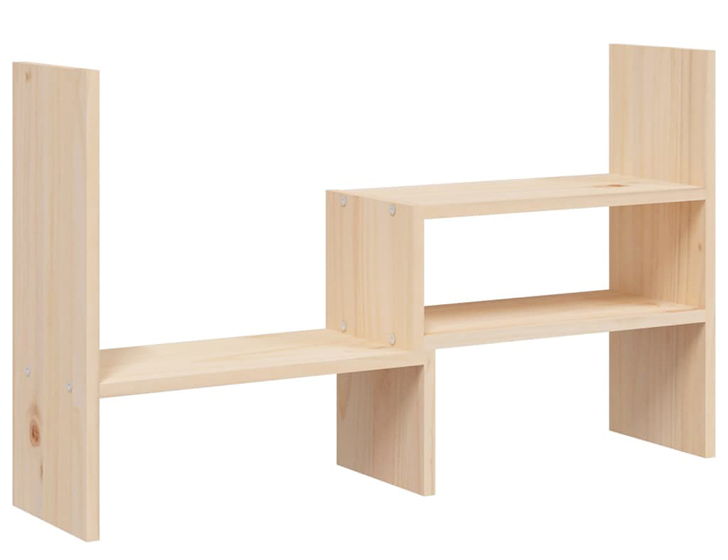 Rozsuwana półka na biurko z naturalnego drewna sosnowego T4-N08