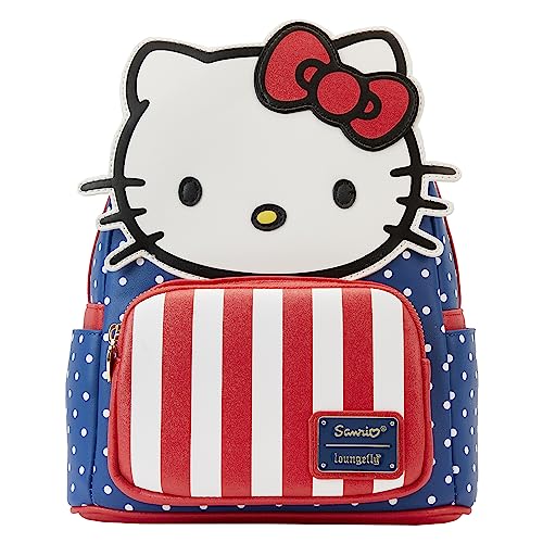 Loungefly - Plecak Hello Kitty - ekskluzywny Amazon - Urocza torba kolekcjonerska - Pomysł na prezent - Oficjalny towar - dla chłopców, dziewcząt, mężczyzn i kobiet