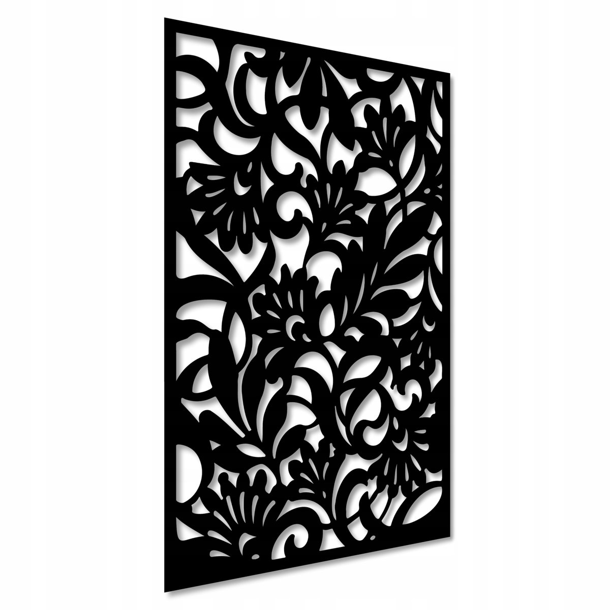 OBRAZ AŻUROWY KWIATY DEKORACJA ŚCIENNA PANELE AŻUROWE TRYPTYK DO SALONU XXL