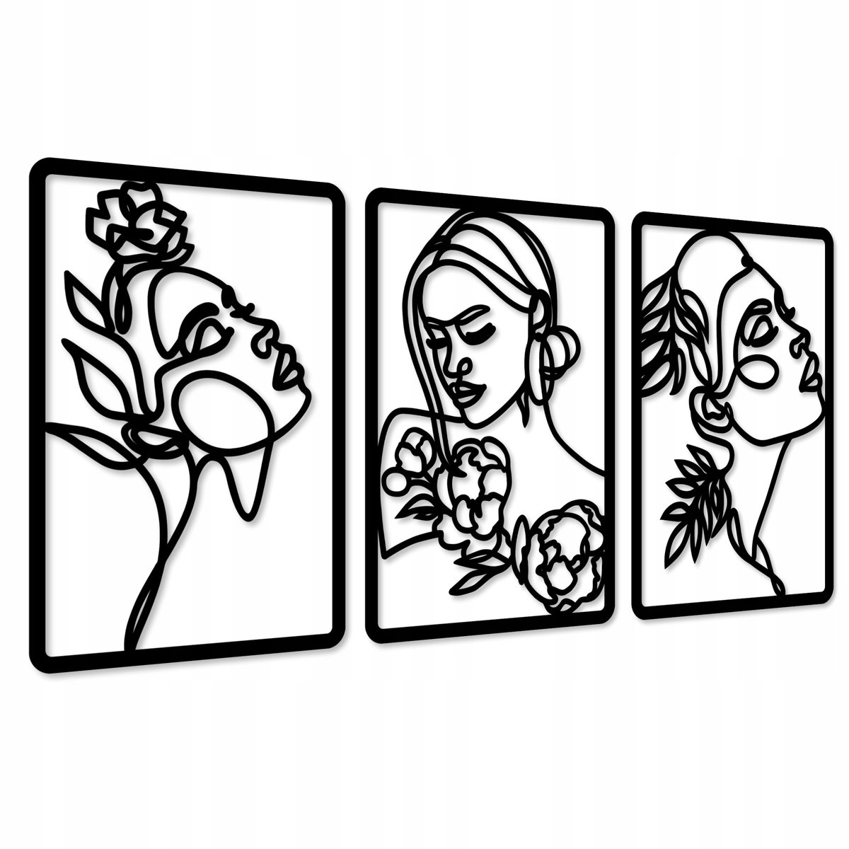 OBRAZY AŻUROWE NA ŚCIANĘ DEKORACJA ŚCIENNA TRYPTYK OBRAZ DO SALONU DUŻY XL