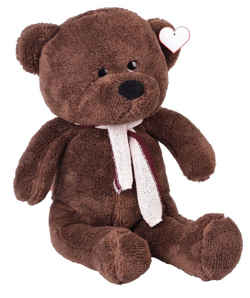 Duży pluszowy miś RICO, ciemnobrązowy