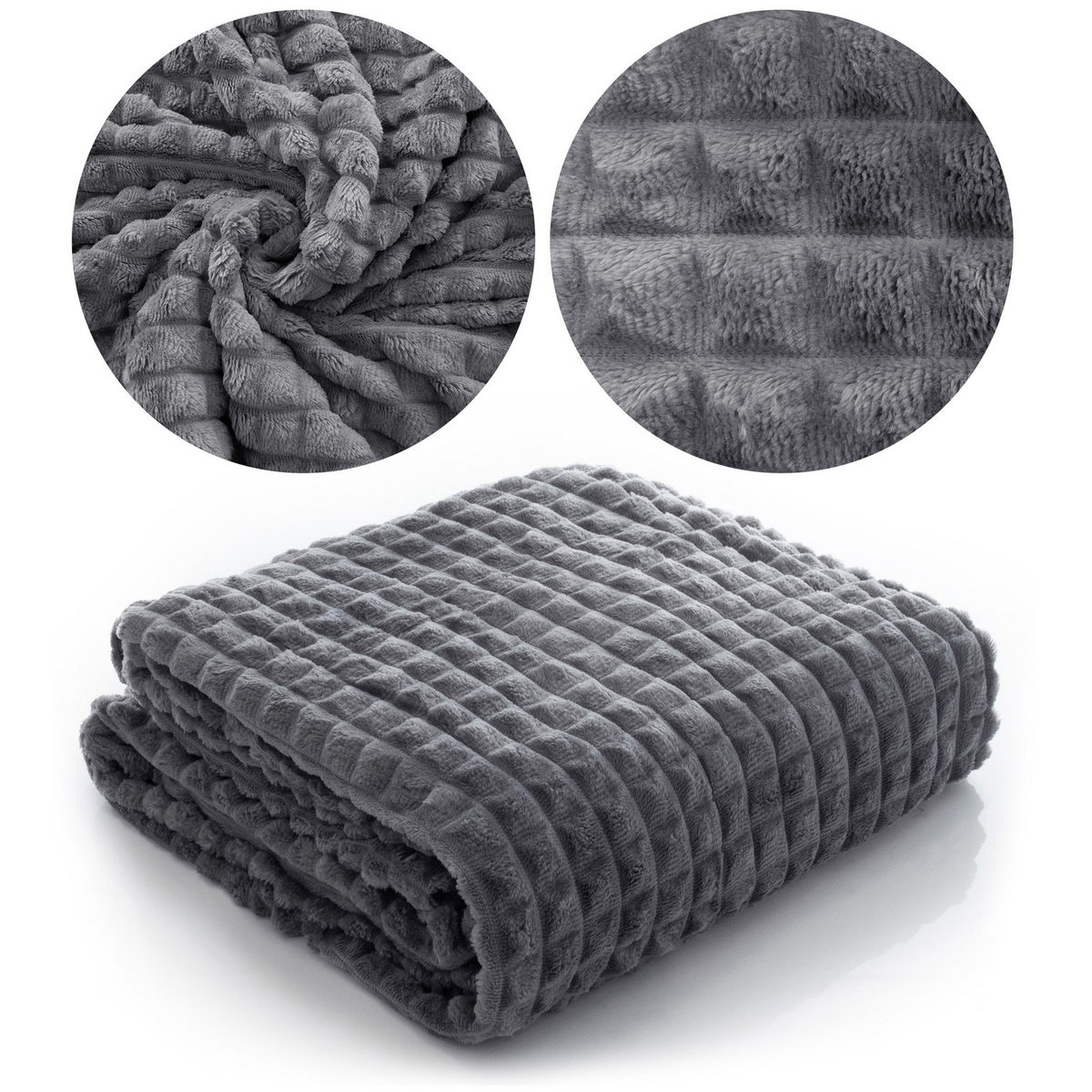 Koc 160x200 Mikrofibra Tłoczona Larysa 08