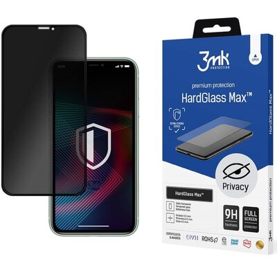 3MK HardGlass Max Privacy iPhone X czarny 3MKHGMAXPRIVA(20