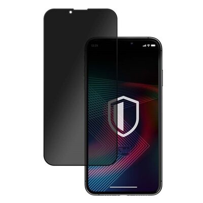 3MK Szkło HardGlass Max Privacy dla iPhone 13 mini, czarne 5903108444408