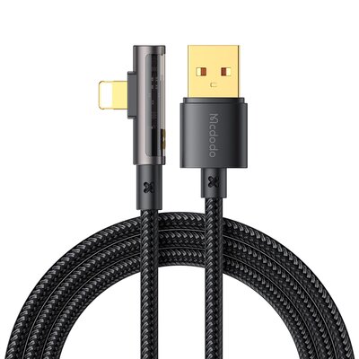 Kabel kątowy Prism USB do lightning Mcdodo CA-3511,1.8m (czarny)