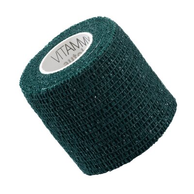 Vitammy Autoband kolor oliwkowy 5cm x 450cm Elastyczny bandaż kohezyjny samoprzylepny