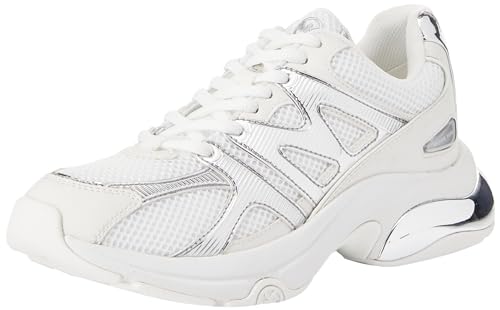 Michael Kors Zestaw trenera Extreme, damskie trampki, Optic White/Silver, 42.5 EU, Optyczny biały srebrny, 42.5 EU
