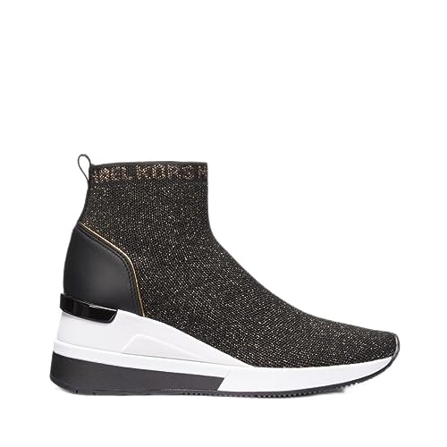 Michael Kors Skyler Bootie, Botki damskie, Czarny/Brązowy, 41 EU, Czarny brąz, 41 EU