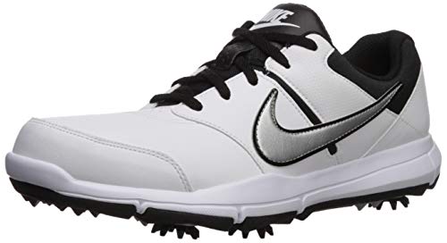 NIKE Durasport 4, Męskie Trampki golfowe, Biały Biały Metallic Srebrny Czarny 100, 44.5 EU