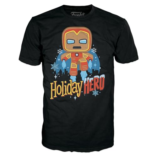 Funko Herbata w pudełku: Marvel Holiday - GB Iron Man - XL - T-shirt - odzież - pomysł na prezent - top z krótkim rękawem dla dorosłych mężczyzn i kobiet - oficjalne towary handlowe - fanów komiksów