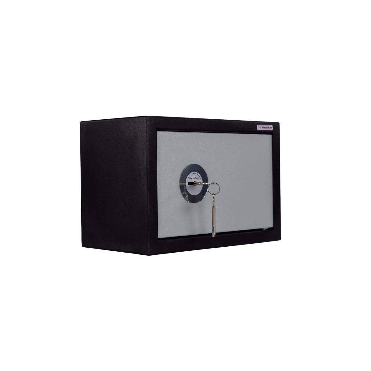 MAŁY SEJF DOMOWY BEZPIECZNY ZAMEK KLUCZOWY METALKAS