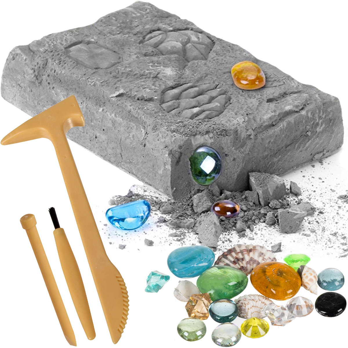 Kopalnia Kryształów Wykopaliska Diamentów Mały Archeolog Archeologiczne KRUZZEL