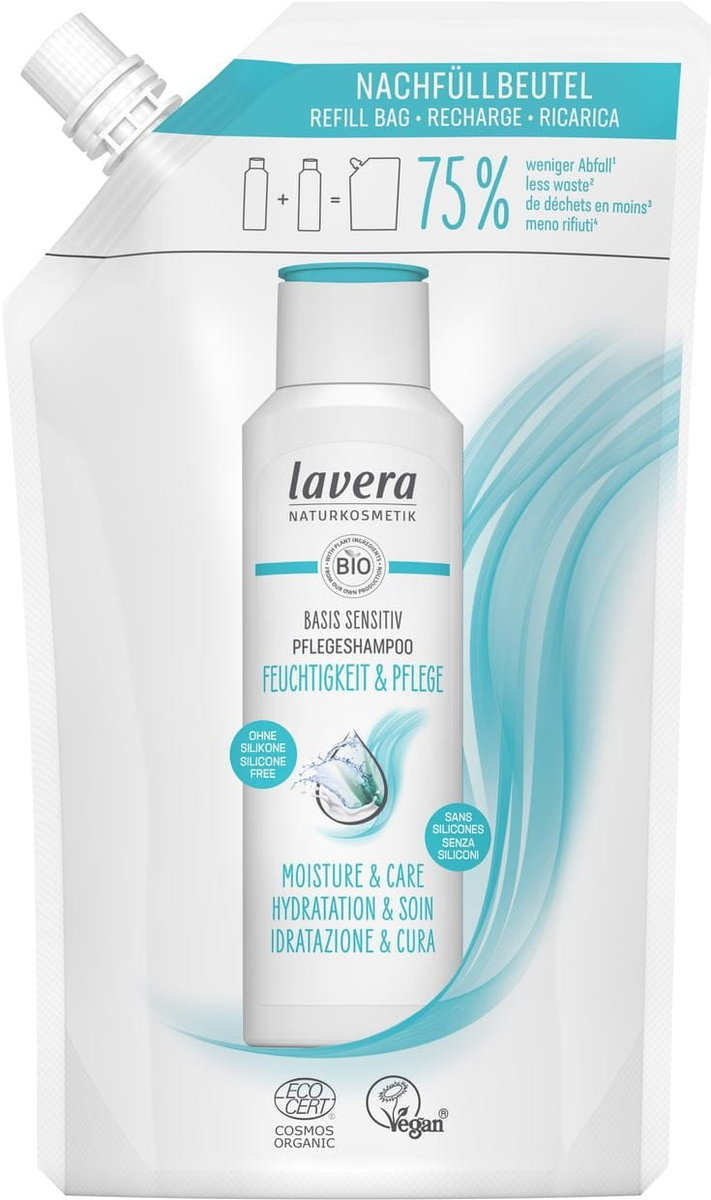 Lavera, Szampon Nawilżający do Włosów Suchych i Normalnych Bio Aleos i Bio Jojoba, Zapas, 500 ml