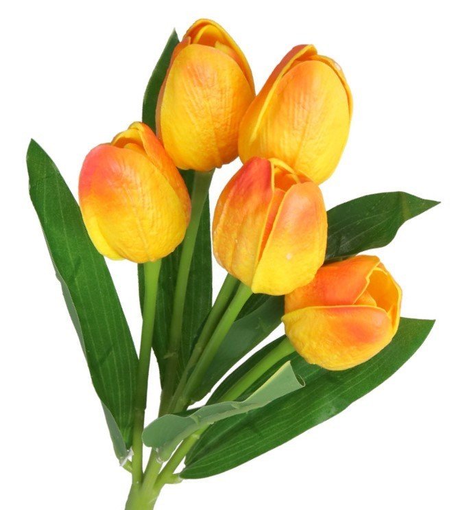 TULIPANY BUKIET TULIPANÓW GUMOWANE GUMOWE SILIKONOWE JAK ŻYWE