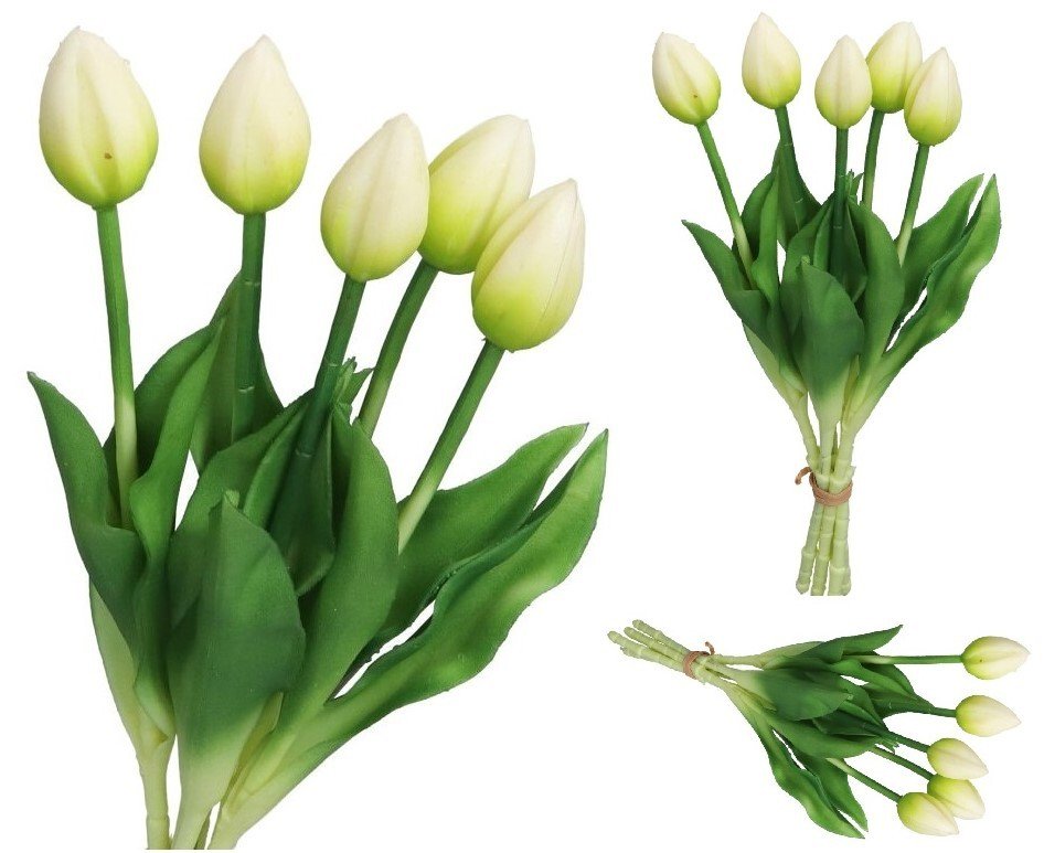 TULIPANY BUKIET TULIPANÓW GUMOWANE GUMOWE SILIKONOWE JAK ŻYWE