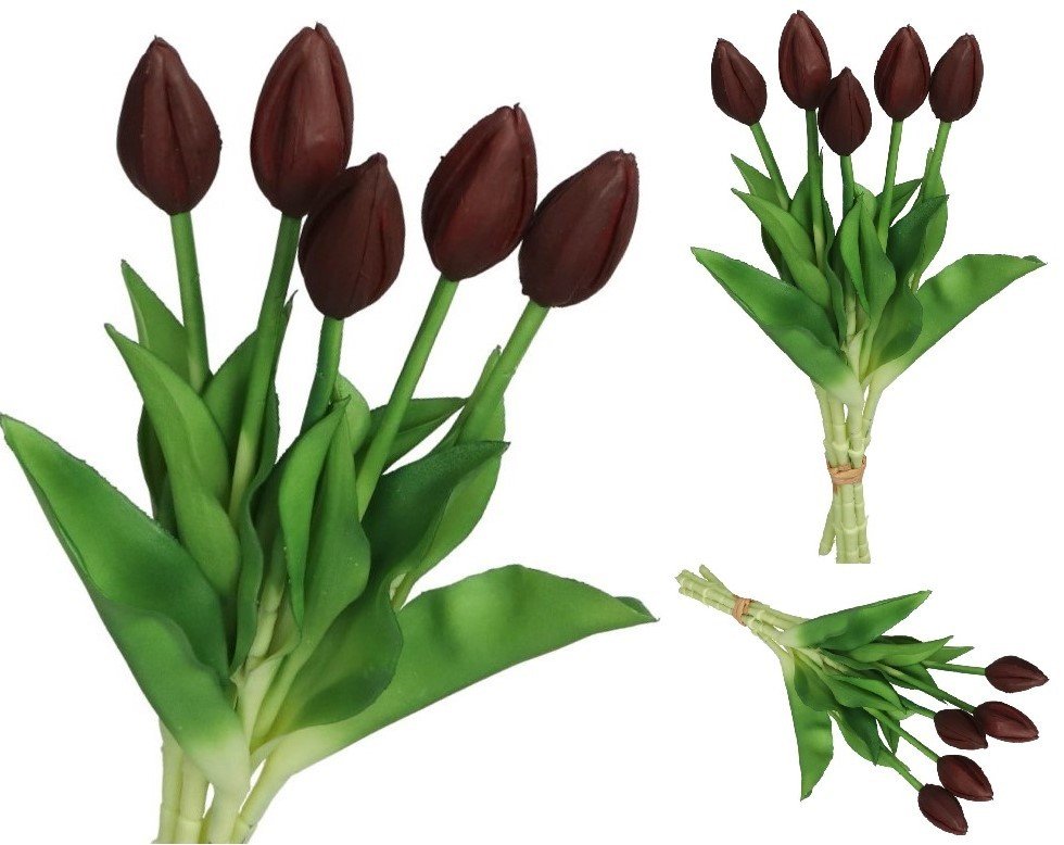 TULIPANY BUKIET TULIPANÓW GUMOWANE GUMOWE SILIKONOWE JAK ŻYWE