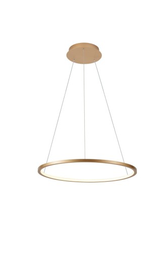 Vinola D60 lampa wisząca 1xLED/38W złota PND-56135B-060RPC-GD-3KS4K-TRDIMM