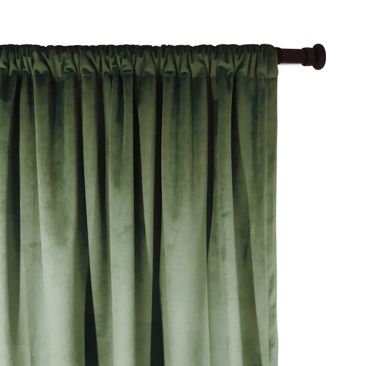 Zasłona VELVET VE2243 | szałwiowy 140 x 150 cm