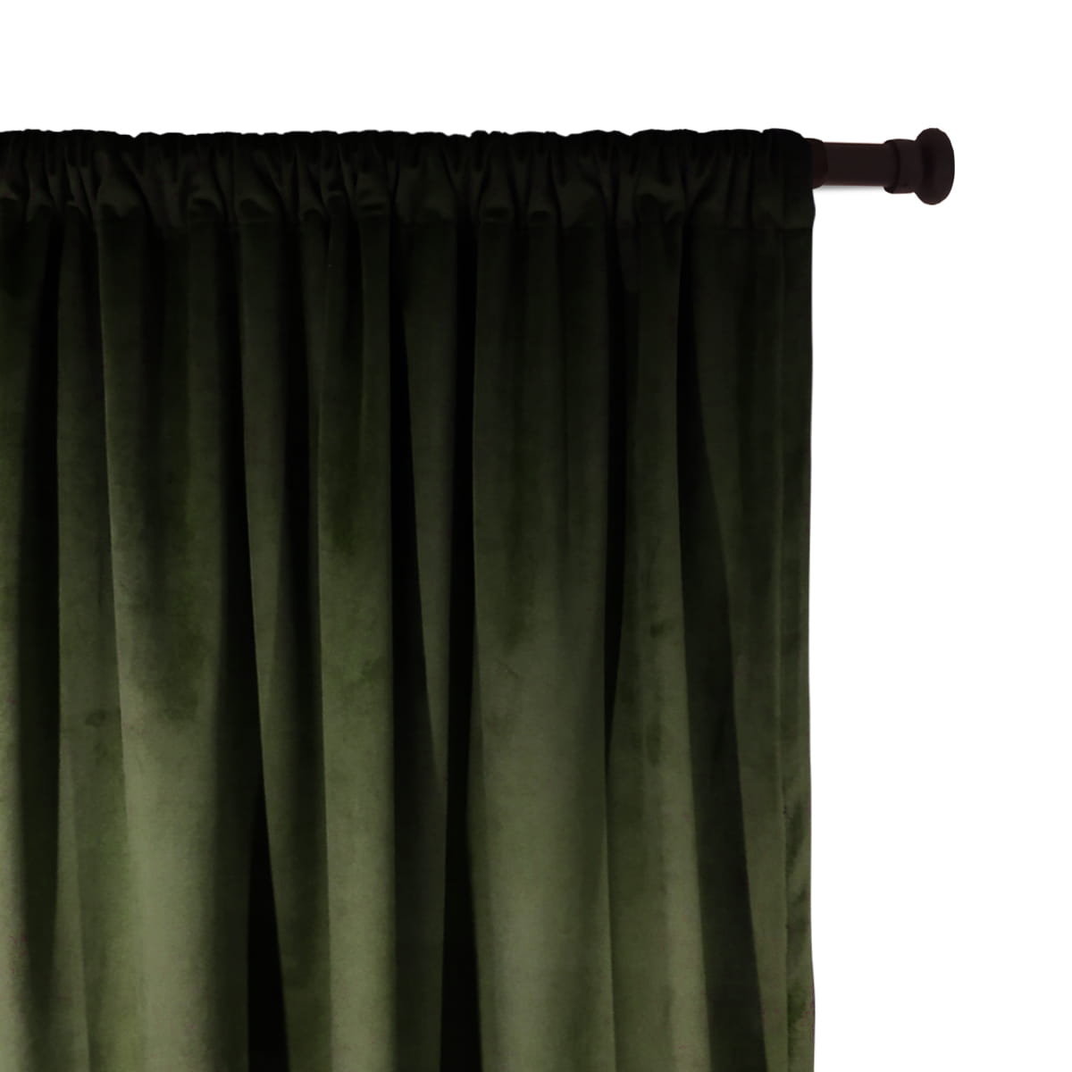 Zasłona VELVET VE2295 | oliwkowy 140 x 230 cm