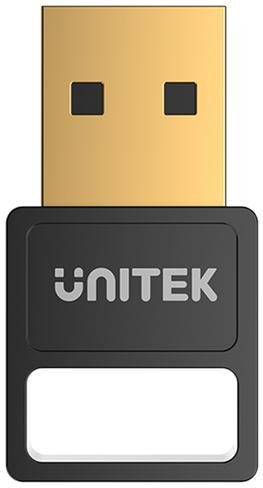 Unitek Bezprzewodowy adapter Bluetooth 5.3, BLE, USB-A, czarny