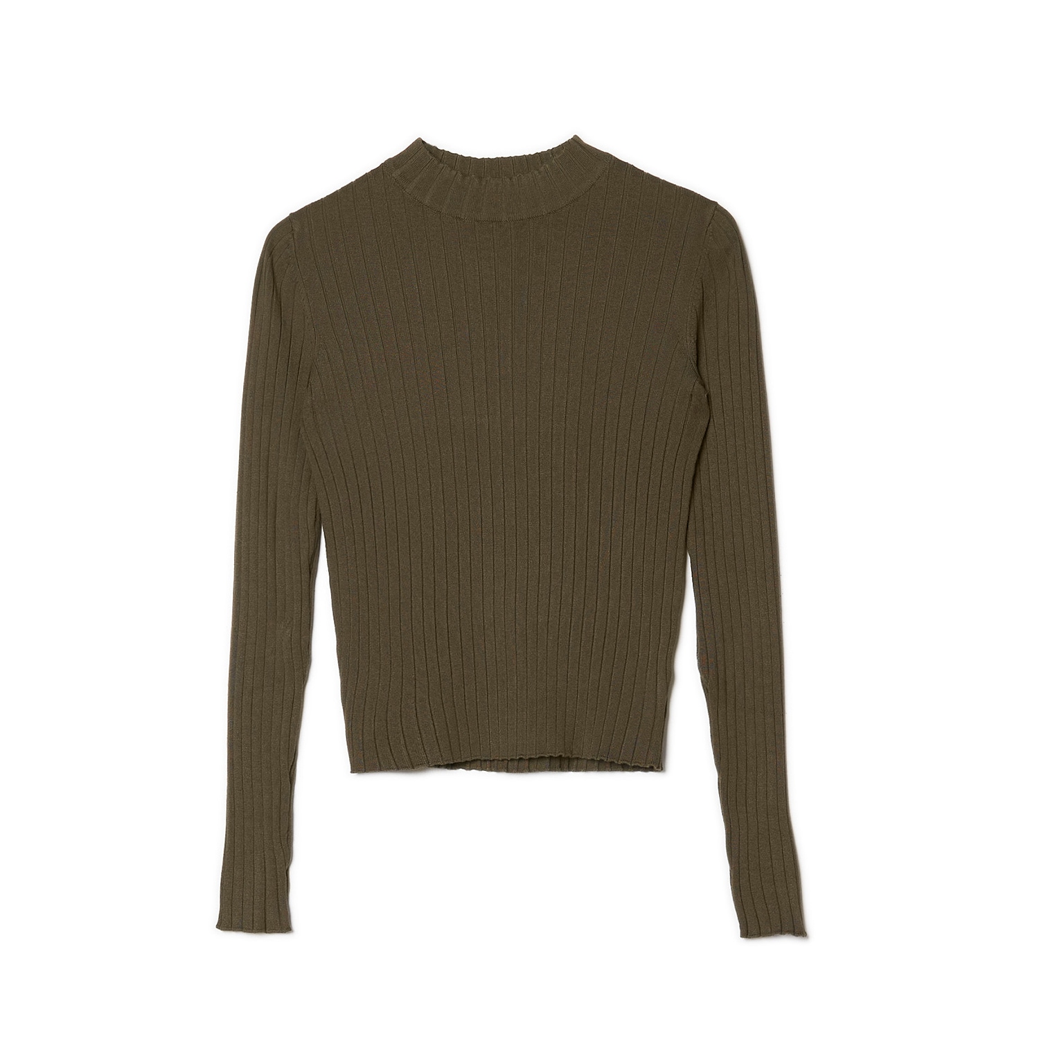 Cropp - Brązowy sweter z półgolfem - Brązowy