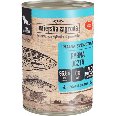 Wiejska Zagroda Karma z rybami dla psa 400g