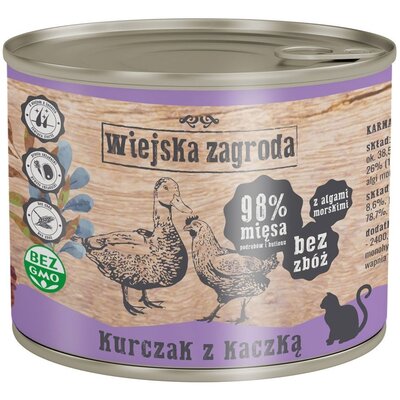 ALPHA SPIRIT I WIEJSKA ZAGRODA Wiejska Zagroda Kurczak z Kaczką 200 g